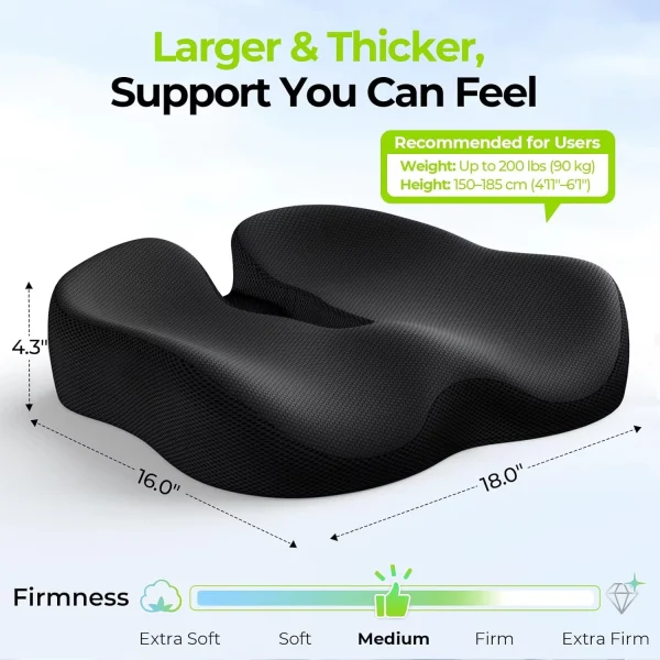 O1CN012PjWSn1s7MEVPcSIX_!!2220254235719-0-cib.jpg_ Memory foam cushions for relieving hemorrhoids and tailbone pain; suitable for office chairs and car seats