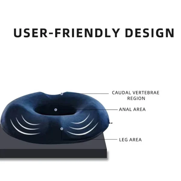 Orthopedic Memory Foam Ring Pillow, Hemorrhoid Cushion, Pregnancy Cushion, Car Seat Cushion, Office Seat Cushion