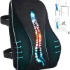 Cross-border wholesale memory foam slow-recovery automotive lumbar support ergonomic backrest for office chairs, cars, and wheelchairs