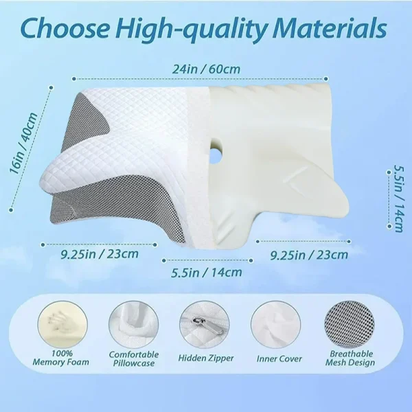 O1CN015Z53Yd2I9LqZ9hQic_!!2816569243-0-cib.jpg_ New Arrival: Amazon Butterfly-Shaped Pillow, Neck Support Pillow, Memory Foam Pillow, Slow-Rebound Pillow, Hotel-Grade Zero-Pressure Pillow Core, Cervical Spine Pillow