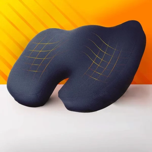 Memory Foam Seat Cushion: Designed to Prevent Hemorrhoids—Ideal for Office Chairs and Car Seats