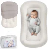 Cross-border Baby Nest: Breathable, Bio-inspired Newborn Crib with Foam Padding—Mid-Size Crib for Babies to Prevent Startle Reflexes