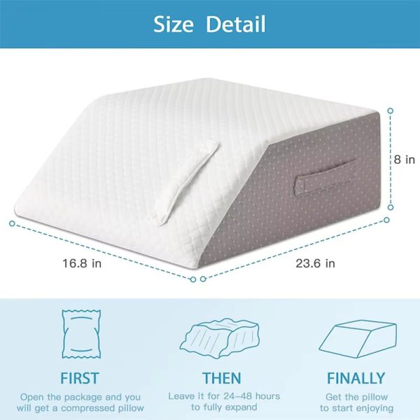 O1CN016y8y1R1s7MEaIZ94O_!!2220254235719-0-cib Memory Foam Leg Pillow for Better Sleep – Leg Support Pillow, Bedside Cushion with Removable Pillowcase – Slope Leg Pillow