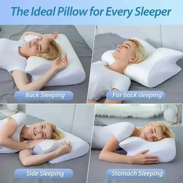 O1CN017HOGF62I9Lpm0mwNW_!!2816569243-0-cib.jpg_ New Arrival: Amazon Butterfly-Shaped Pillow, Neck Support Pillow, Memory Foam Pillow, Slow-Rebound Pillow, Hotel-Grade Zero-Pressure Pillow Core, Cervical Spine Pillow