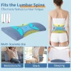 Ergonomic Lumbar Support Pillow for Lying Flat, Lumbar Support for Sleeping, Lumbar Pillow for Lumbar Spine and Herniated Disc, Specialized Lumbar Support Pillow for Sleep
