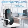 Car Seat Cushion with Memory Foam and Lumbar Support: Ergonomic Design for Office Use, Providing Body Support and Relieving Sciatic Pain