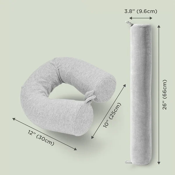 O1CN01Azs1k32I9LpHijCv3_!!2816569243-0-cib.jpg_ Travel Pillow: Flexible Memory Foam Pillow with Slow-Rebound Support for Neck Comfort; Cylindrical, Twisted, and U-Shaped Styles Available