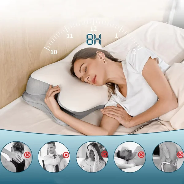 Memory Foam Neck Support Pillow: Ergonomic Orthopedic Support for the Neck and Back