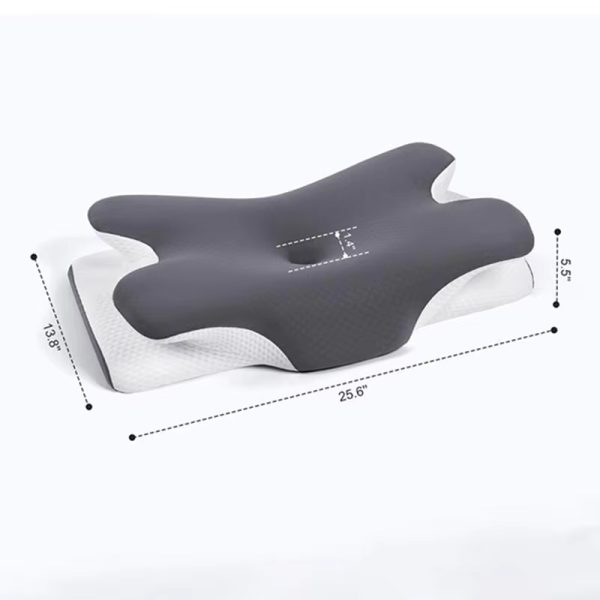 O1CN01CO9BhV1s7MEa5mnTw_!!2220254235719-0-cib Non-sagging, ergonomic butterfly memory foam pillow designed to relieve neck pain