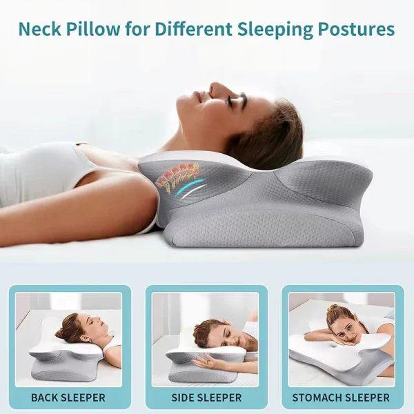 Wholesale ergonomic memory foam pillows for neck support