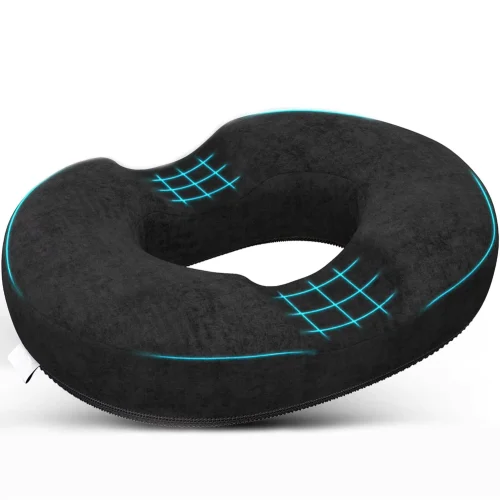 Memory Foam Seat Cushion: Slow-Rebound Memory Foam Car and Office Cushion—Comfortable and Breathable