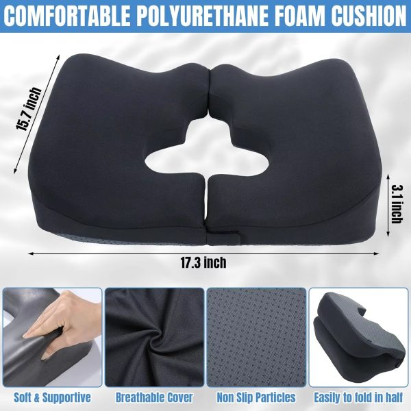O1CN01EfWKIe1s7MEVPeCR5_!!2220254235719-0-cib Memory Foam Seat Cushion, Open-Back Coccyx Pillow, Orthopedic Support Cushion