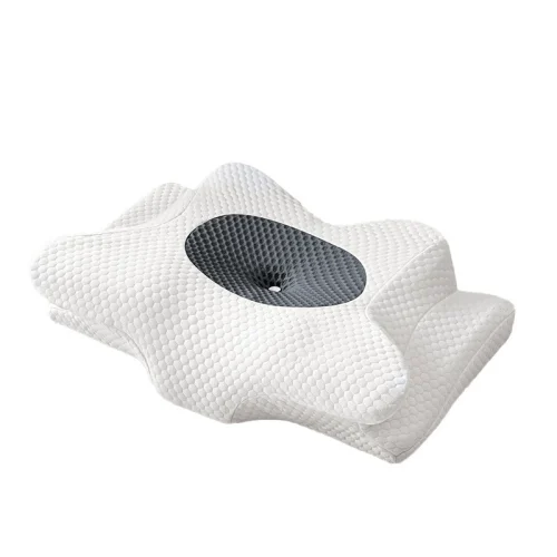 Cross-border Ergonomic Memory Foam Neck Support Pillow (Horn-Shaped) – Zero-Pressure, Slow-Rebound Side-Sleeping Pillow for Neck Relief and Better Sleep