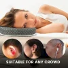Cross-border Ear-Hole Pillows: Memory Foam Slow-Rebound Pillow Inserts, Square Ear Pillows, Side-Sleeping Ear-Hole Support Pillows, Wholesale