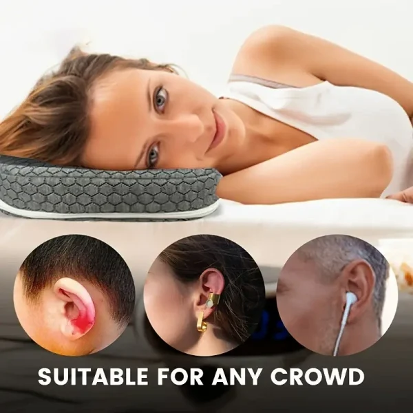 Cross-border Ear-Hole Pillows: Memory Foam Slow-Rebound Pillow Inserts, Square Ear Pillows, Side-Sleeping Ear-Hole Support Pillows, Wholesale