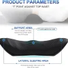 Ergonomic Memory Foam Lumbar Support with Adjustable Shoulder Straps for Cars and Offices, Black