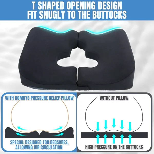 O1CN01IGdtM91s7MEaId2VB_!!2220254235719-0-cib.jpg_ Memory Foam Seat Cushion, Open-Back Coccyx Pillow, Orthopedic Support Cushion