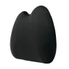 Memory Foam Lumbar Support with Adjustable Shoulder Straps for Relieving Lower Back Pain—Black (for Car and Office Chairs)