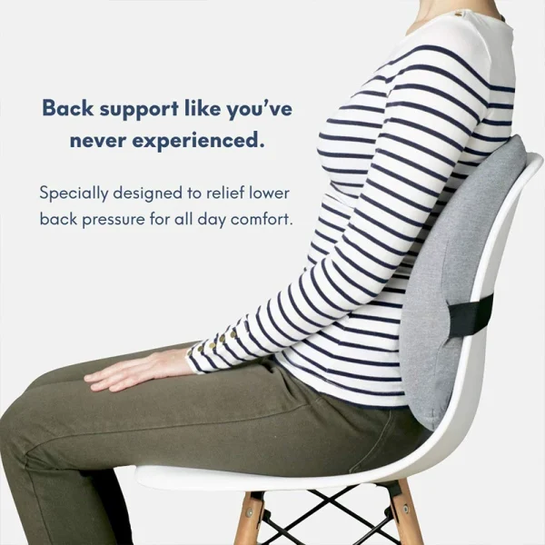 Lumbar Support Cushion, Memory Foam Office Pillow, Slow-Rebound Pillow Core, Removable and Washable Pillowcase, Pregnancy Lumbar Pillow, Lumbar Support Cushion