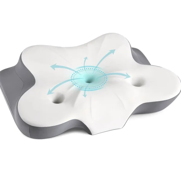 O1CN01KtDzUj2I9Lvxx2Z5p_!!2816569243-0-cib.jpg_ Ergonomic Memory Foam Pillow with Dual Ear Relief Zones, Contoured for Side, Back, and Stomach Sleepers