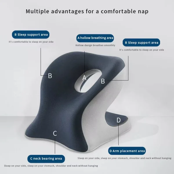 O1CN01L0Ahvf1s7MEaO6nd3_!!2220254235719-0-cib.jpg_ Nap Pillow - Adjustable Memory Foam Pillow: A portable nap pillow with a polyester blend cover