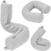 O1CN01L2Ba7e2I9LpEoBaxm_!!2816569243-0-cib.jpg_ Travel Pillow: Flexible Memory Foam Pillow with Slow-Rebound Support for Neck Comfort; Cylindrical, Twisted, and U-Shaped Styles Available