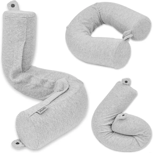 Travel Pillow: Flexible Memory Foam Pillow with Slow-Rebound Support for Neck Comfort; Cylindrical, Twisted, and U-Shaped Styles Available