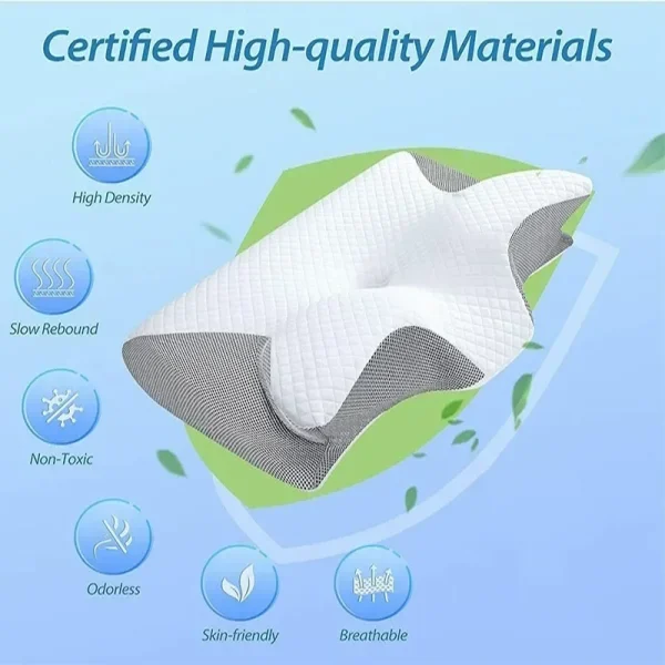 O1CN01MLqEK92I9LplP8Keu_!!2816569243-0-cib.jpg_ New Arrival: Amazon Butterfly-Shaped Pillow, Neck Support Pillow, Memory Foam Pillow, Slow-Rebound Pillow, Hotel-Grade Zero-Pressure Pillow Core, Cervical Spine Pillow