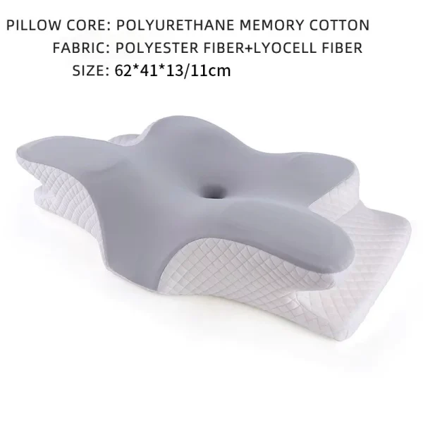 O1CN01MYMJJ11s7MEaIdRMK_!!2220254235719-0-cib.jpg_ Non-sagging, Ergonomic Cervical Support, Slow-Rebound, Relaxing Sleep Pillow with Butterfly-Shaped Memory Foam