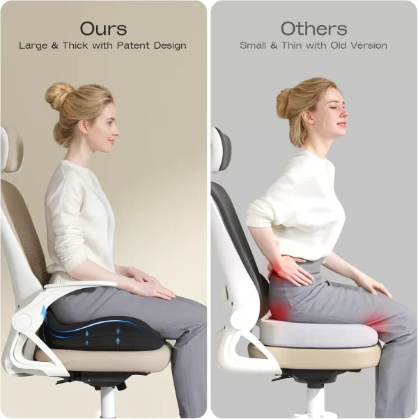 Memory Foam Car Seat Cushion, Ergonomic Memory Foam Seat Cushion, Office Seat Cushion