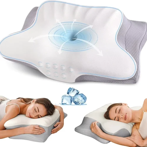 Memory Foam Pillow: Ergonomic Sleep Pillow for Neck Support, Ideal for Side Sleepers