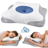 Ergonomic Memory Foam Neck Pillow for Side Sleeping