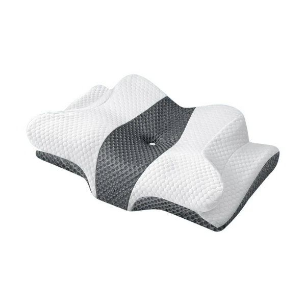Cross-Border Memory Foam Pillow - Amazon Adult Butterfly-Shaped Neck Support Pillow - High-Profile Sleep Pillow - Doesn't Flatten - Slow-Rebound Memory Foam Pillow