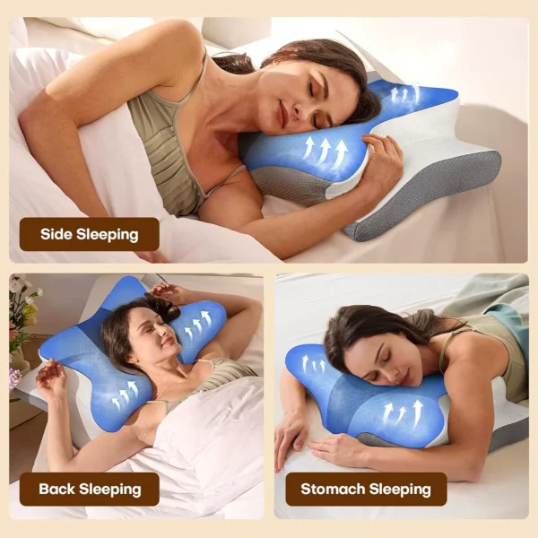 O1CN01SjFJOV2I9Lu63JVH9_!!2816569243-0-cib.jpg_ New Cross-Border Memory Foam Pillows: Slow-Rebound Memory Foam, Neck Support, Breathable, Cervical Relief, Butterfly-Shaped Pillows – Wholesale