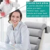 Ergonomic backrest cushion for chairs, wheelchairs, and memory foam car headrests—gray
