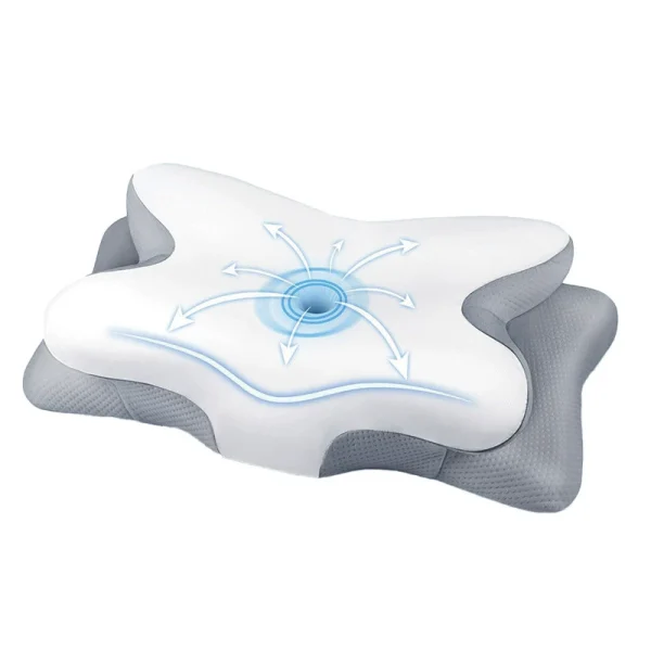 Cross-Border Butterfly-Shaped Memory Foam Pillow with Slow-Rebound Foam, Hotel-Grade, Zero-Pressure, Butterfly-Shaped Cervical Support Pillow Core