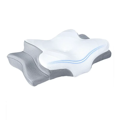 Cross-border wholesale of butterfly-shaped pillows: slow-rebound pillows designed to support the cervical spine; memory foam pillows for hotels and home use
