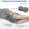 Side Pillow, Cooling Knee Pillow, Memory Foam Leg Pillow, Ergonomic Leg Pillow, Gray
