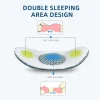 Electric massage and heating lumbar support pillow for use in bed, with stretching function
