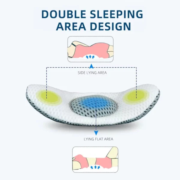 Electric massage and heating lumbar support pillow for use in bed, with stretching function