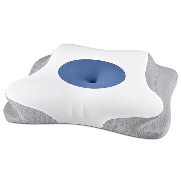 Ergonomic Memory Foam Neck Pillow for Side Sleeping