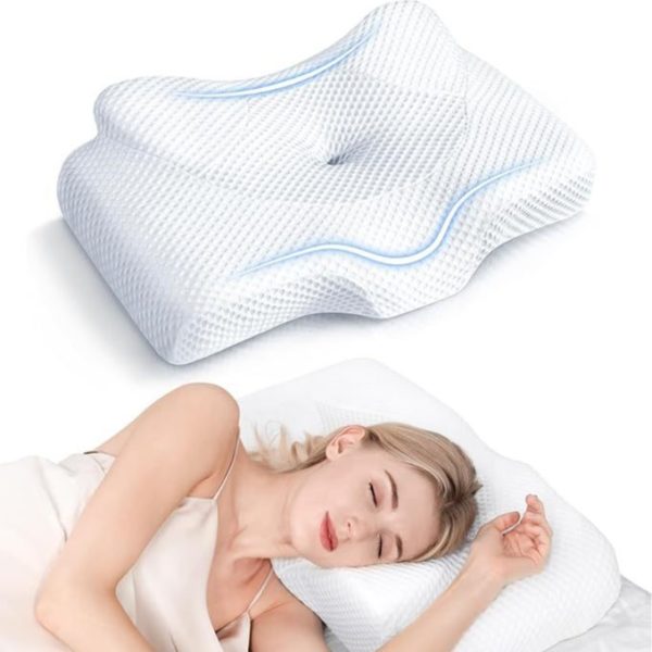 O1CN01XffjYR2I9LtWkWFMK_!!2816569243-0-cib Memory Foam Pillow: Stays Firm Even When Slept On, Supports the Neck, Class A Sleep Pillow, All-in-One Pillow, Butterfly-Shaped Pillow, Breathable Cervical Pillow