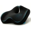 Memory Foam Slow-Rebound Car and Office Chair with Stylish Cushion for Coccyx Relief, Black - Wholesale
