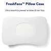 A pillow designed for side and back sleepers, featuring a contour that gently supports the head and neck