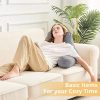 Reading pillow with armrests, lumbar support pillow, plush pillow, bedside pillow, decorative cushion, supportive pillow, memory foam pillow that doesn't lose its shape
