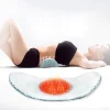 Electric massage and heating lumbar support pillow for use in bed, with stretching function