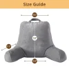 Reading pillow with armrests, lumbar support pillow, plush pillow, bedside pillow, decorative cushion, supportive pillow, memory foam pillow that doesn't lose its shape