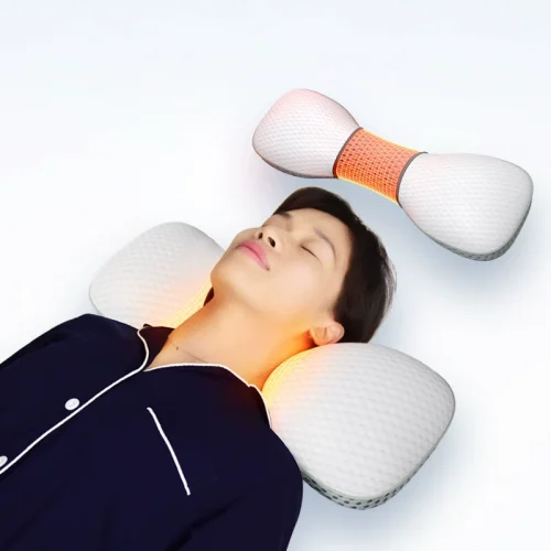 Heated Cervical Pillow for Side Sleeping: Designed for Use in Bed