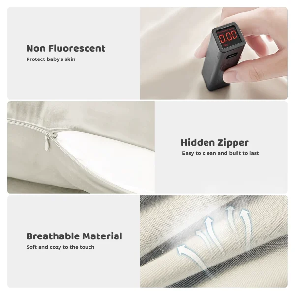 Cross-border Baby Nest: Breathable, Bio-inspired Newborn Crib with Foam Padding—Mid-Size Crib for Babies to Prevent Startle Reflexes