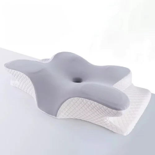 Non-sagging, Ergonomic Cervical Support, Slow-Rebound, Relaxing Sleep Pillow with Butterfly-Shaped Memory Foam